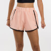 Diadora Dama Dry Fit Short With Pipin - Coral/black Coral-negro