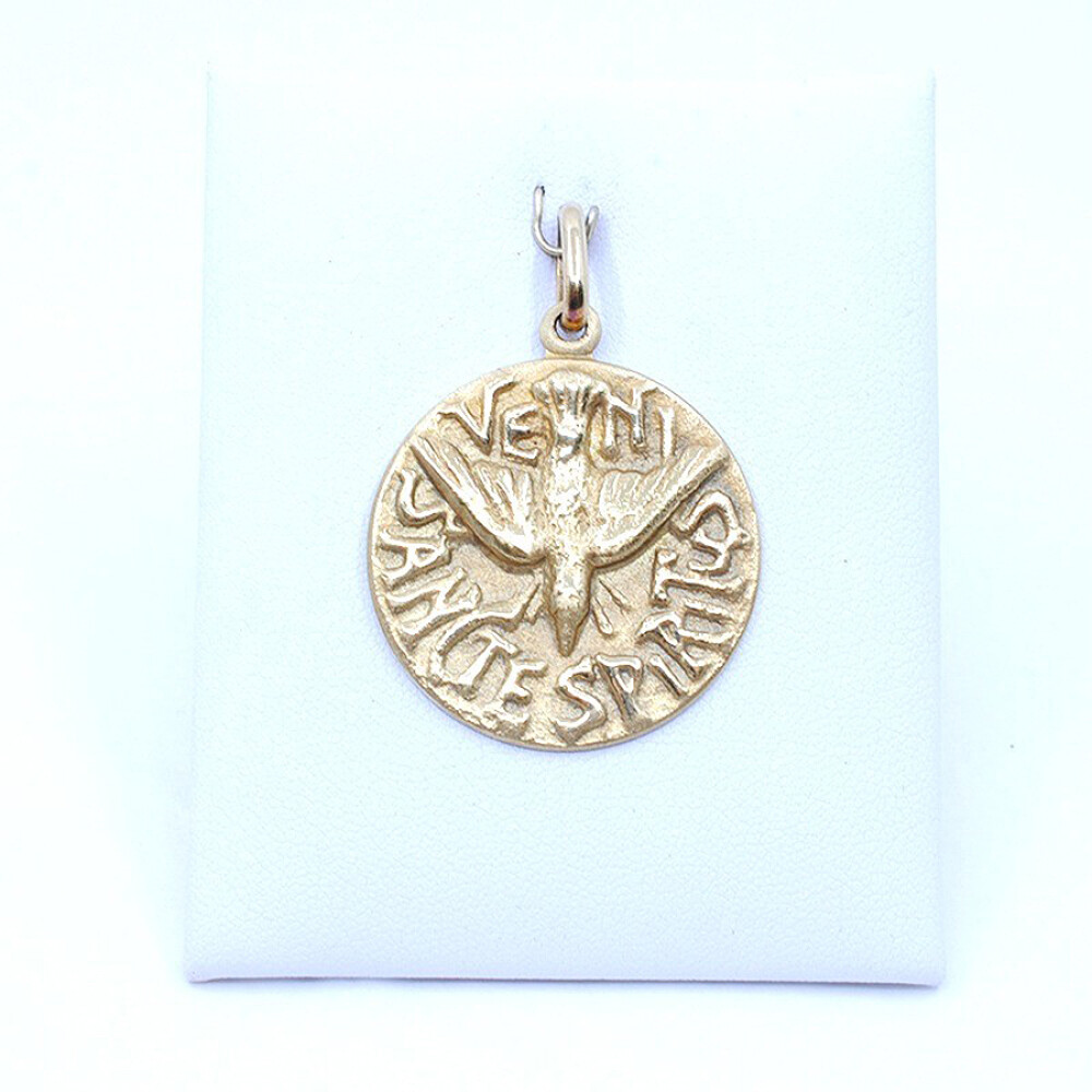 Medalla Espiritu Santo En Oro 18K Medalla Espiritu Santo En Oro 18K