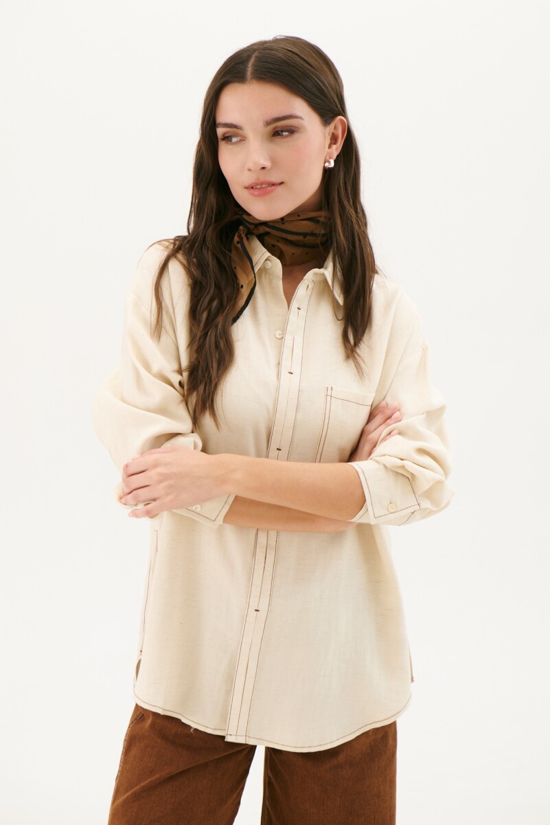 CAMISA MILAN - BEIGE 
