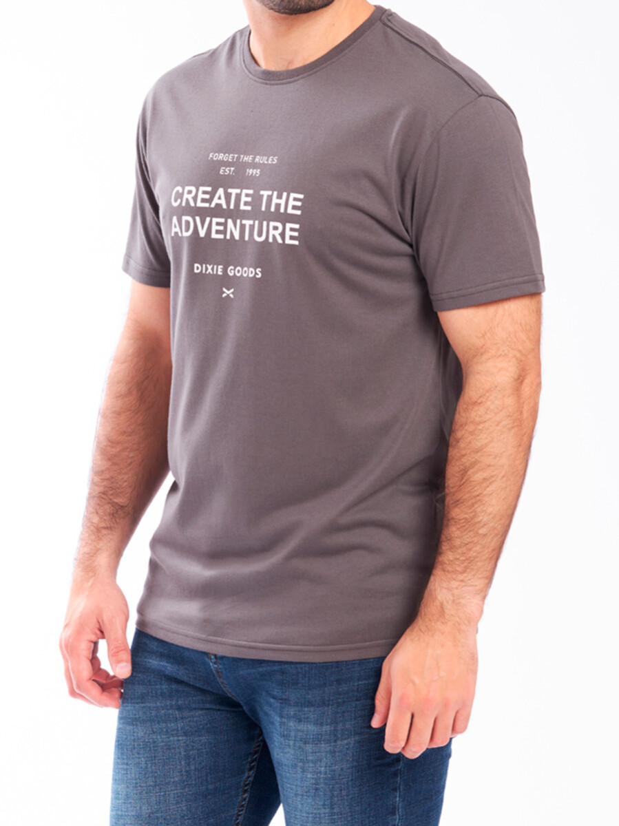 T-SHIRT ERIE DIXIE - Gris Oscuro 