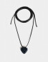 Chokers Con corazón Collar Corto Con Corazón - Plateado Hematite