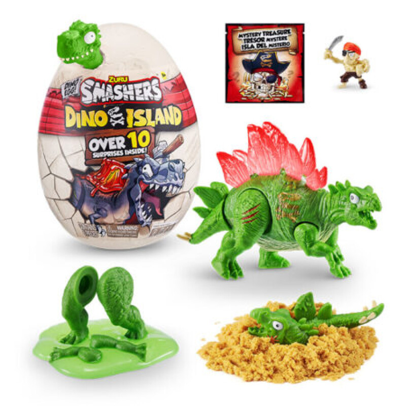 Smashers - Isla Dino Huevo Con + 10 Sorpresas SMASHERS - ISLA DINO HUEVO CON + 10 SORPRESAS