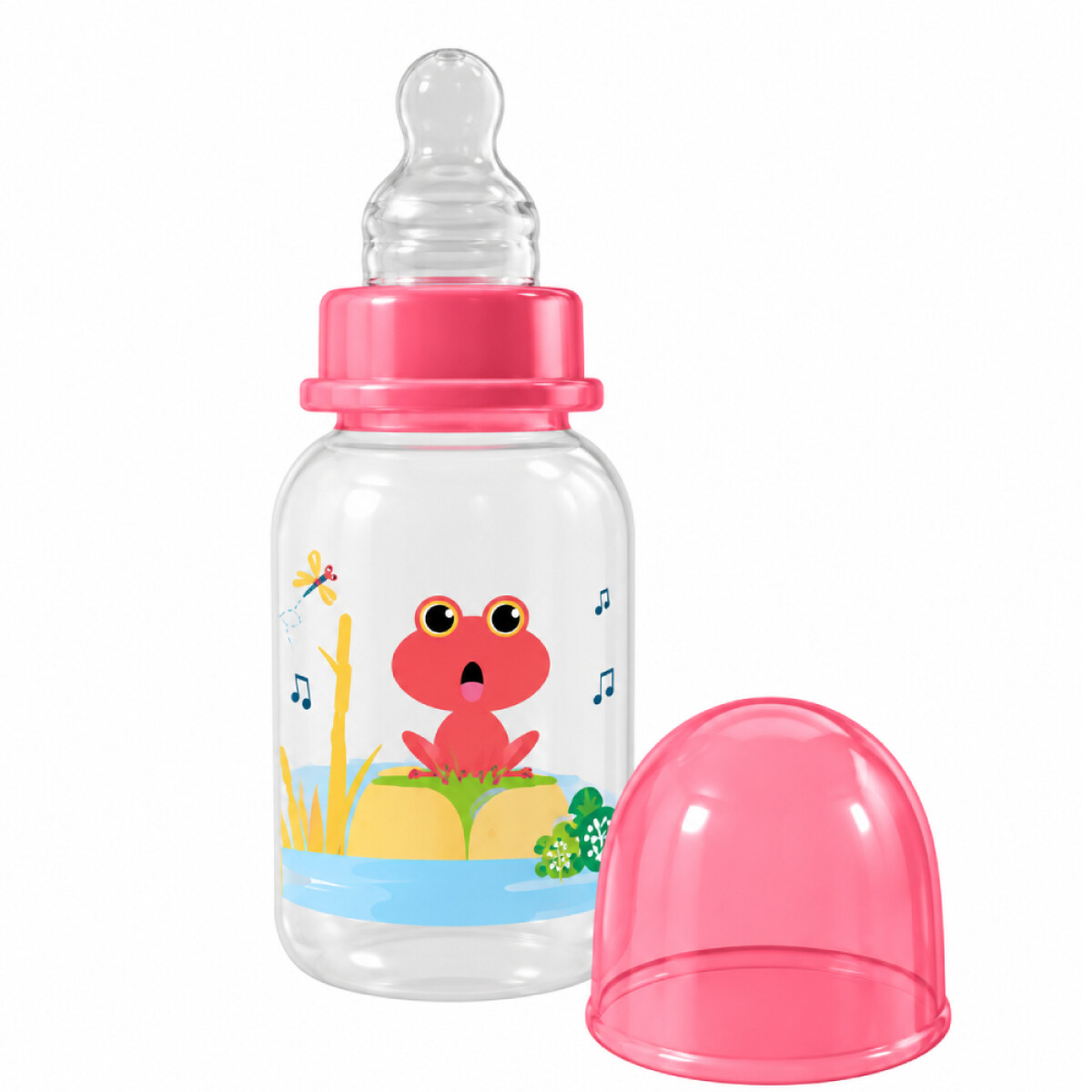 Mamadera True Decorada Silicona Anatómica 0-6 Meses 250ml 