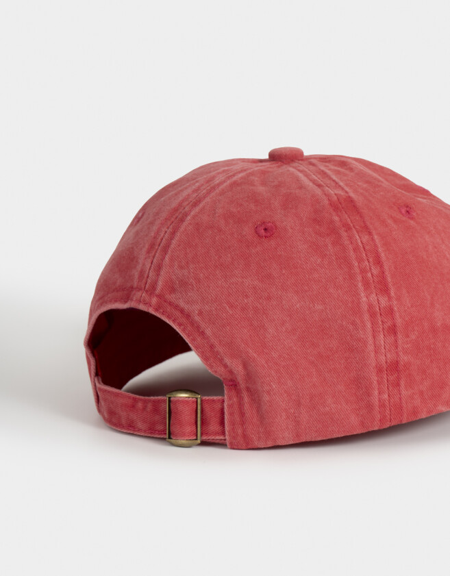 Caps Romántico Gorra Denim "wild Like The West" - Rojo Cereza