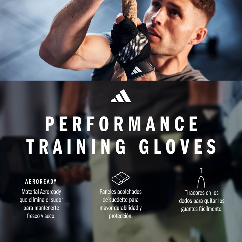 Guantes De Entrenamiento Adidas Performance Gris