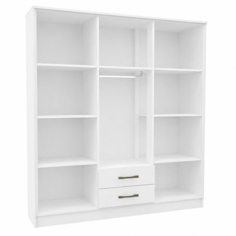 Ropero Rocha 6 Puertas 2 Cajones Blanco Ropero Rocha 6 Puertas 2 Cajones Blanco