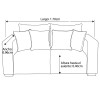 SOFA 2 PUESTOS- TERRA NINE 7450006268936 GRIS (CD) Unica