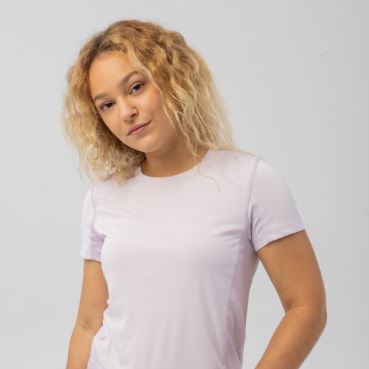 Remera Menpi Alta Calidad Running Dama Lila S/C