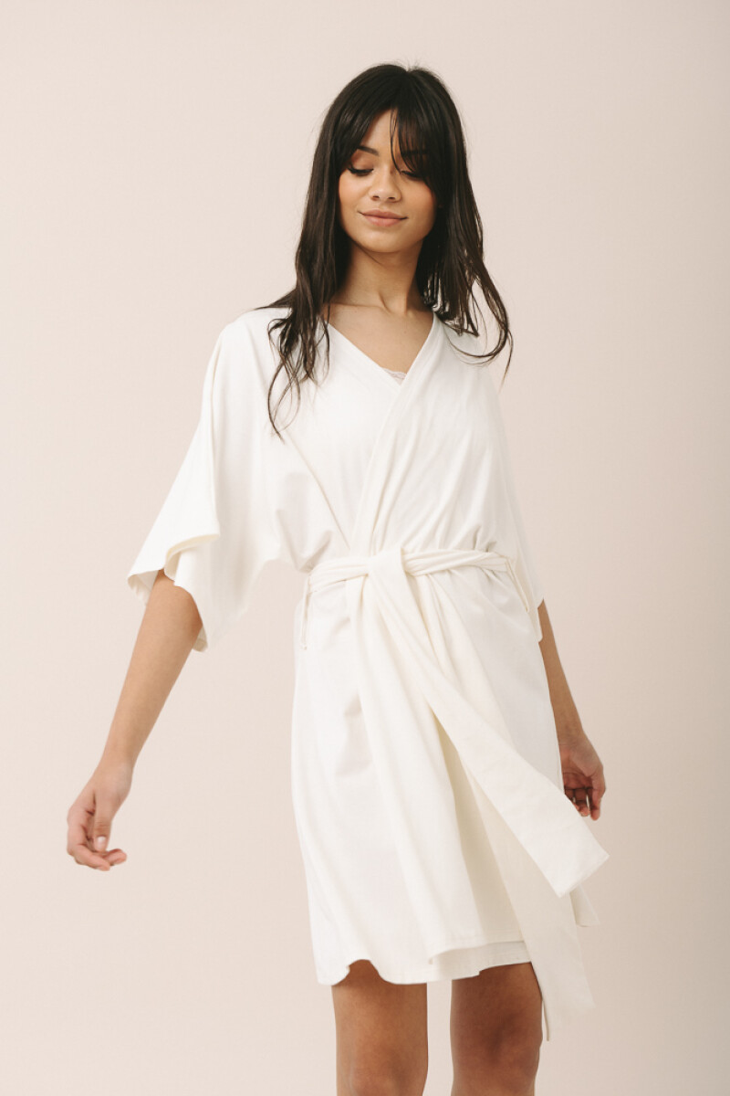 Bata Aurora [BC12] Algodón Crema