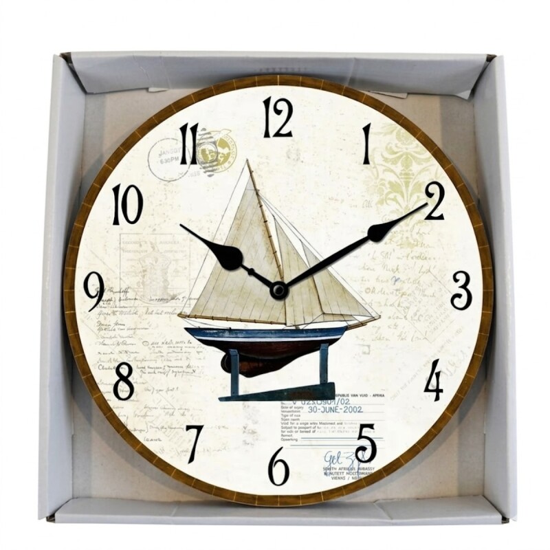 Reloj de pared mdf D28,8x3,5 cm BARCO