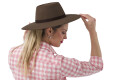 SOMBRERO CAMPERO COPA ALTA Marrón