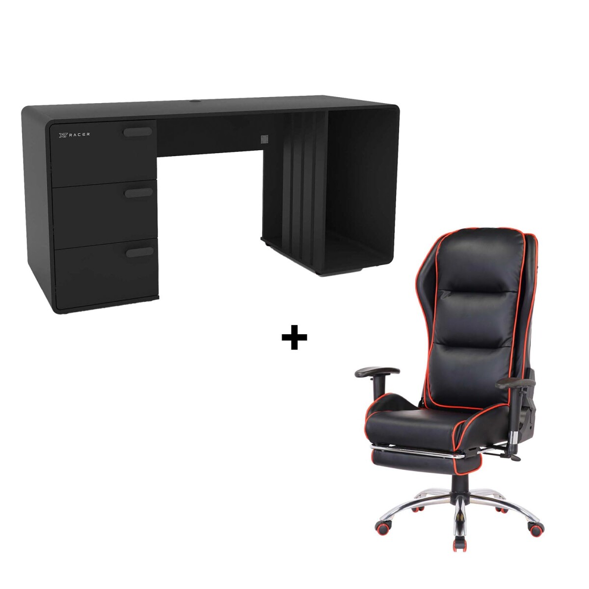 SILLA - CONFORT + ESCRITORIO GAMER STATION XT 