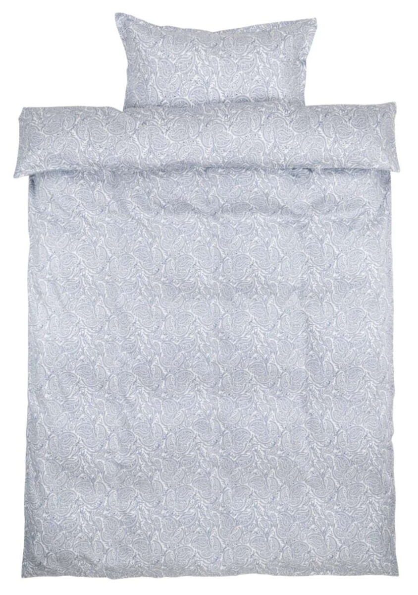 Juego Funda Nordica Saten Frederikke 155X220 - Azul/Blanco 