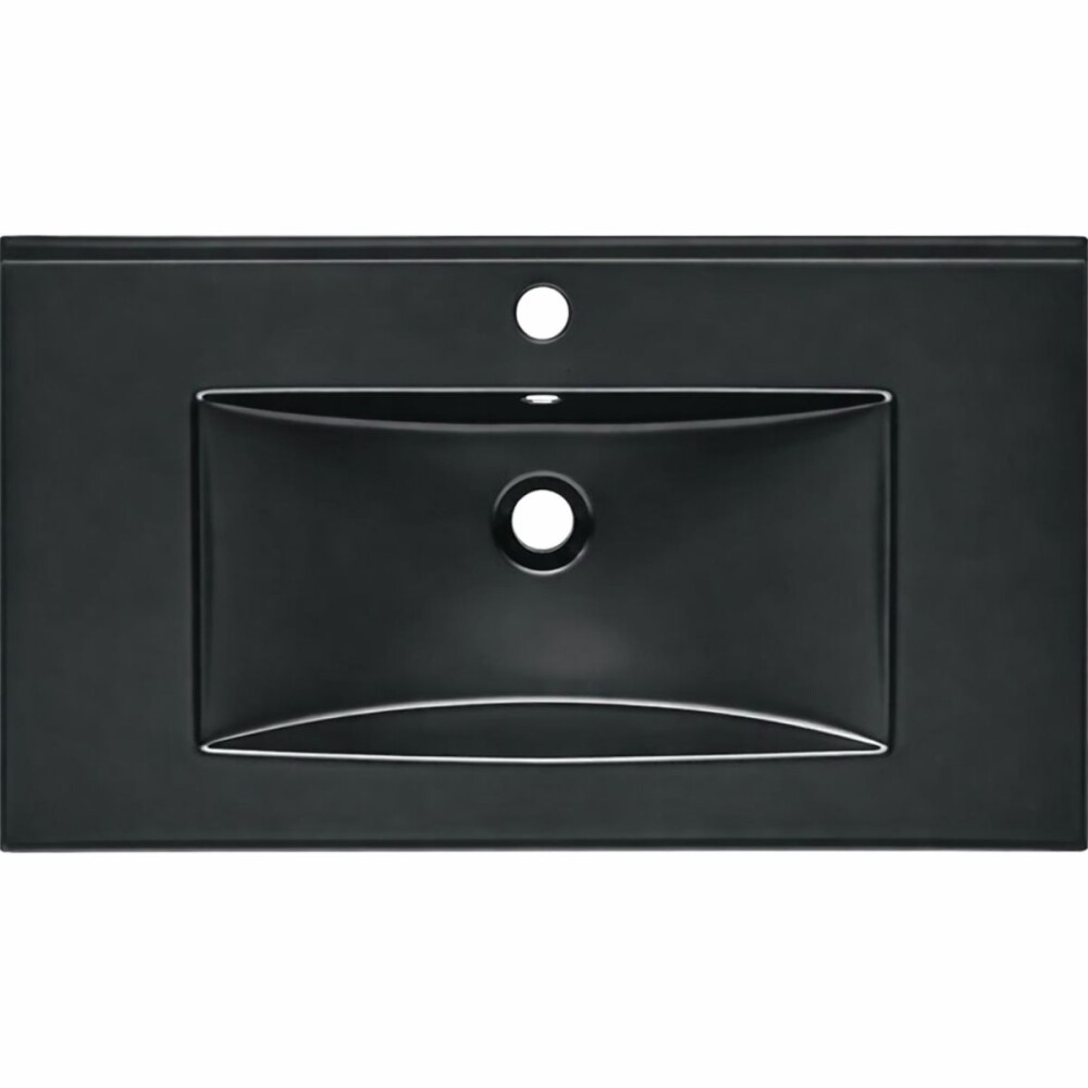 Bacha de sobreponer rectangular 60x46 cm c/mesa negro mate Dmc Bacha De Sobreponer Rectangular 60x46 Cm C/mesa Negro Mate Dmc