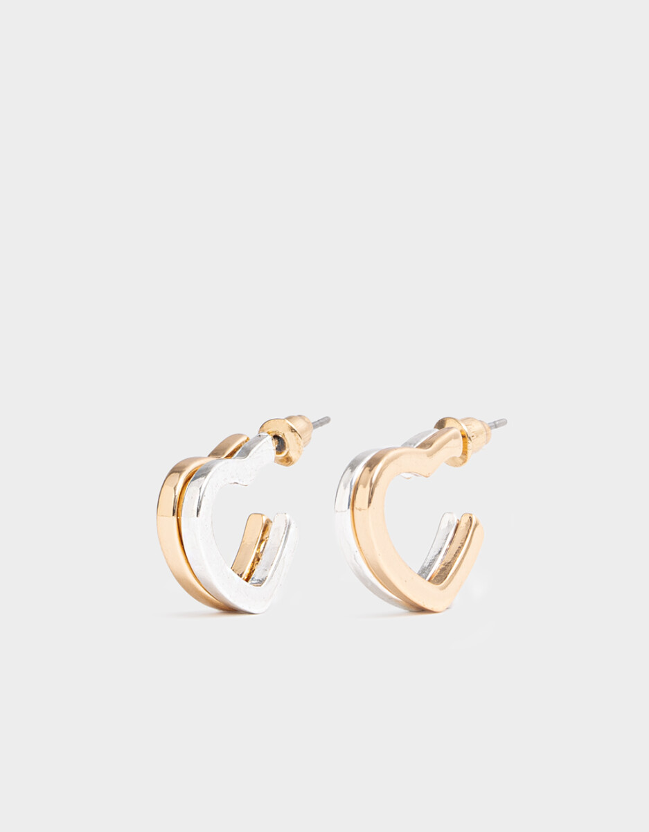 Aros Argollas Bañado En Oro 