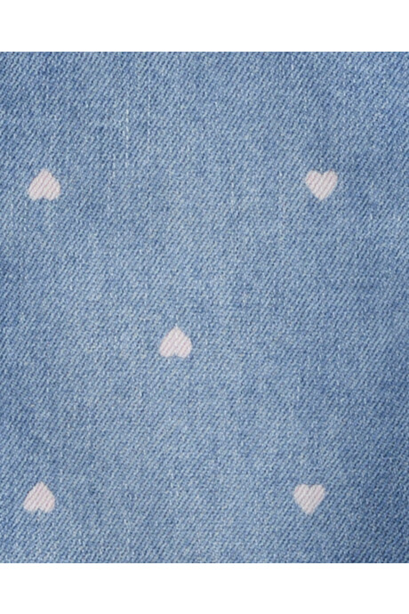 Enterito jean, diseño corazones Sin color