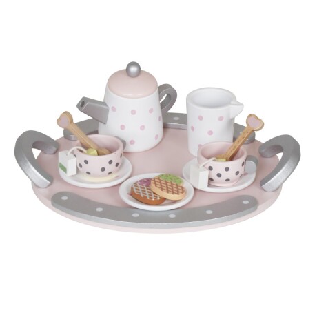 Juego de té de madera W10D824 001