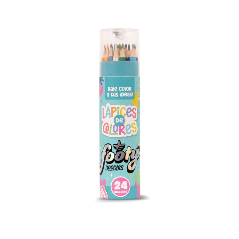 Lapices de colores 24 colores Footy Lapices de colores 24 colores Footy