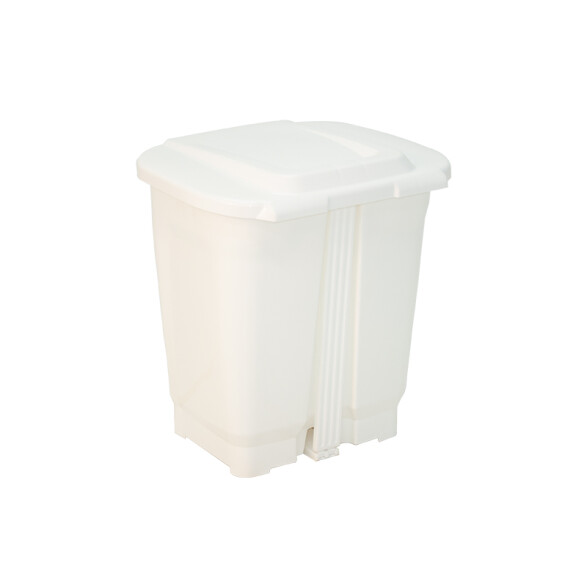 Basurero "T-FORCE" 25 Lt. en polipropileno blanco -TRAMONTINA TD0410