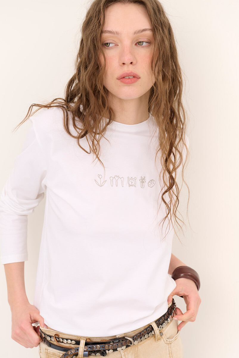 REMERA BREAKFAST - BLANCO 