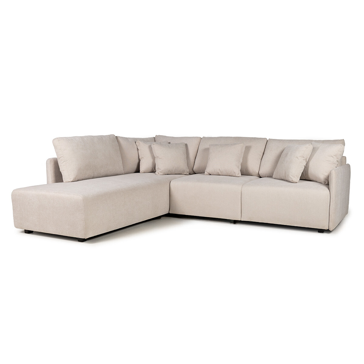 Rinconera Modulare - Tela Microfibra - Chaise izquierdo - FX4-10 (Beige) 