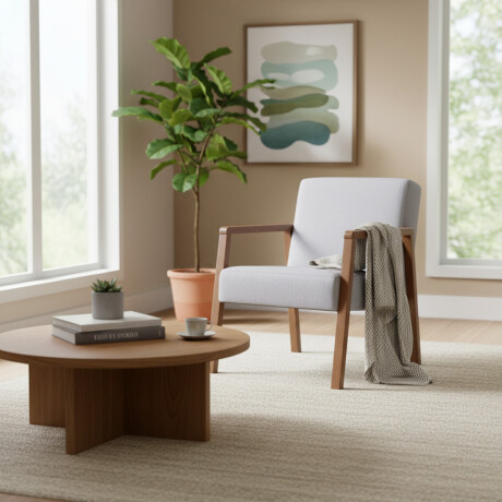 Butaca Slim - Tela Rústica 291-G2 (Ceniza)