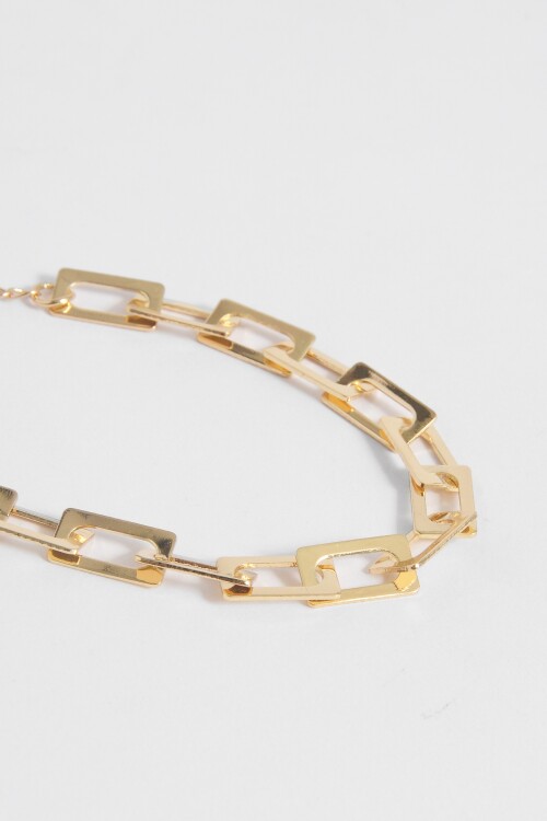 Pulsera eslabones dorado