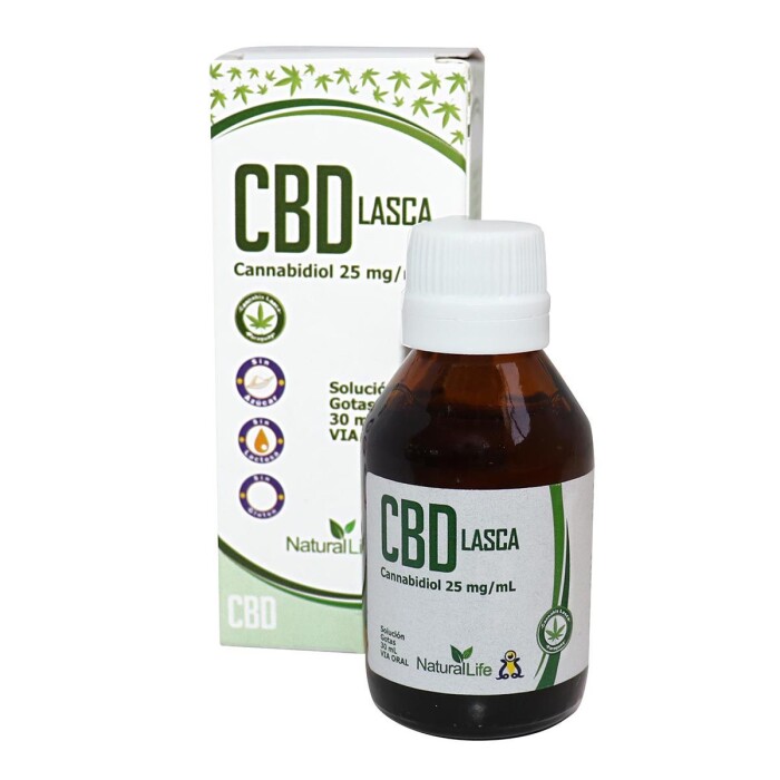 CBD LASCA 25 MG. GOTAS ORALES FR. X 30 M única