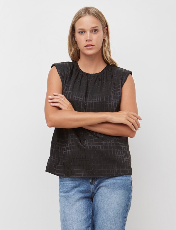 Blusa Labrada NEGRO
