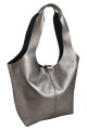 Tote Bag de Cuero Genuino Peltre