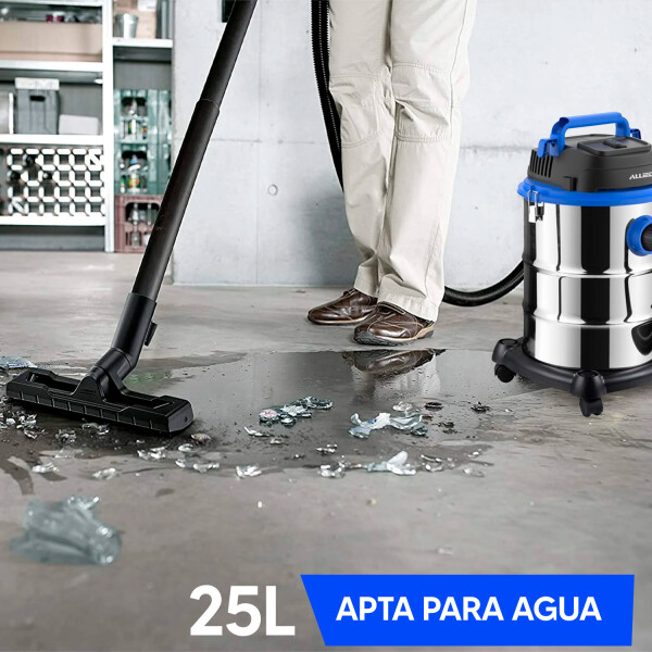 Aspiradora De Tanque Para Agua Y Polvo, Allied Al-at25 ASPIRADORA ALLIED CON TANQUE AL-AT25