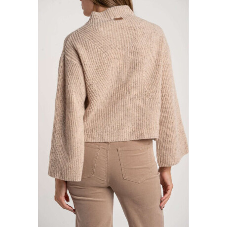 Polera Lana Beige Meñange