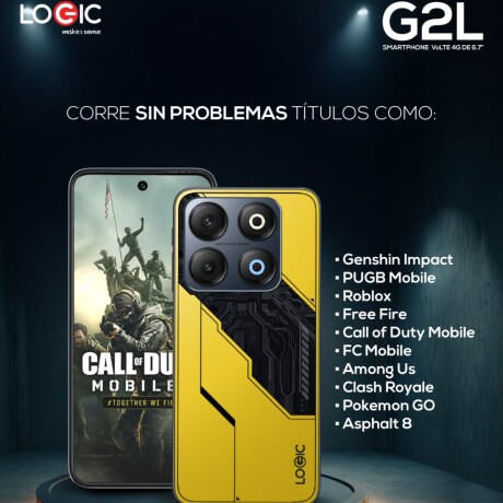 Celular Logic G2L gamer 256GB 16GB RAM (4+12) V01