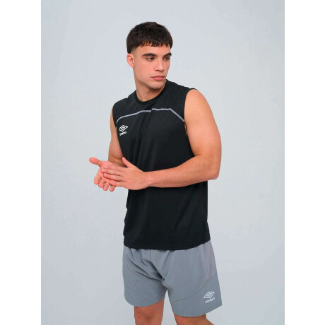 Remera Sin Manga Balance de Hombre Negro
