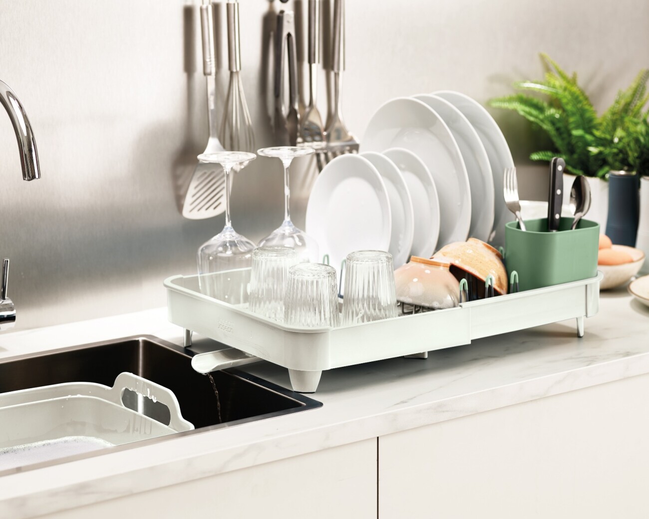 Escurridor de Platos Extensible Joseph Joseph Extend™ Stone Green - PREVENTA Escurridor de Platos Extensible Joseph Joseph Extend™ Stone Green - PREVENTA