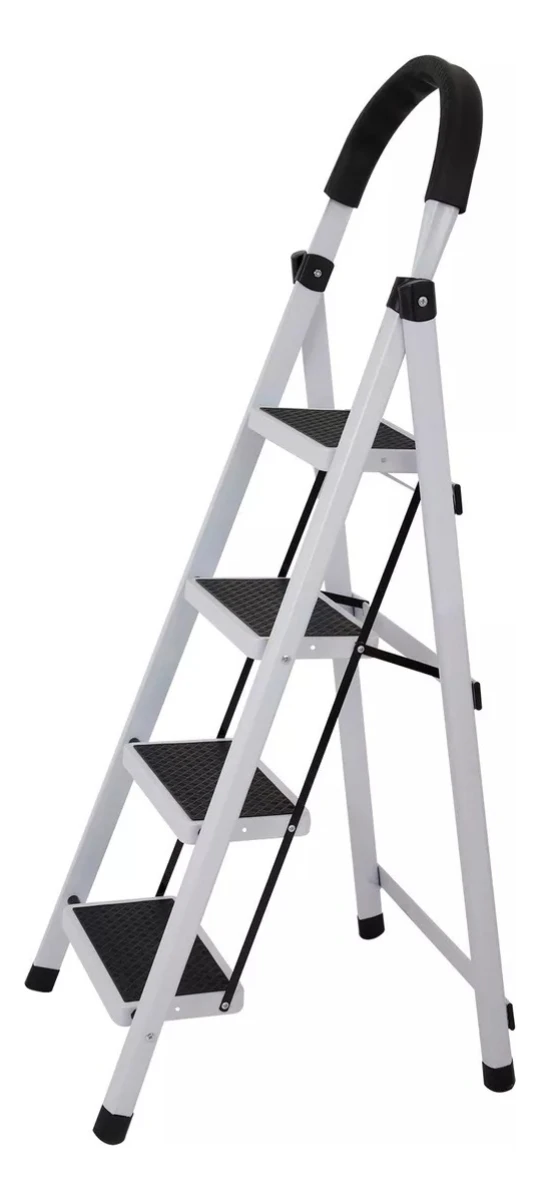 Escalera De Aluminio Tijera 4 Escalones Antideslizante 