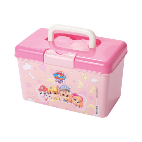 Caja Infantil Organizadora con Manija Paw Patrol Rosa 1,7 Lts U