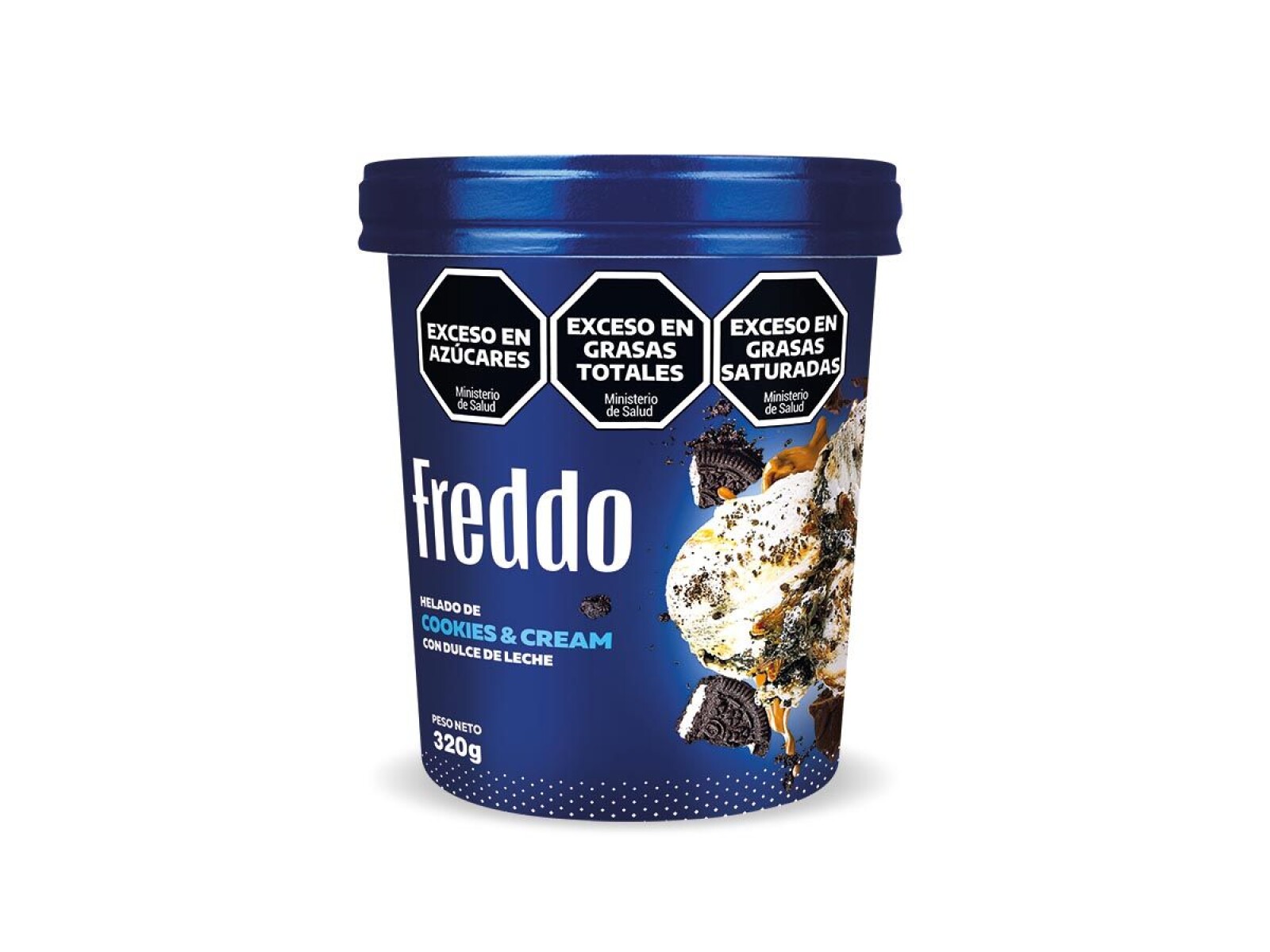 HELADO COOKIES CREAM FREDDO 320G 