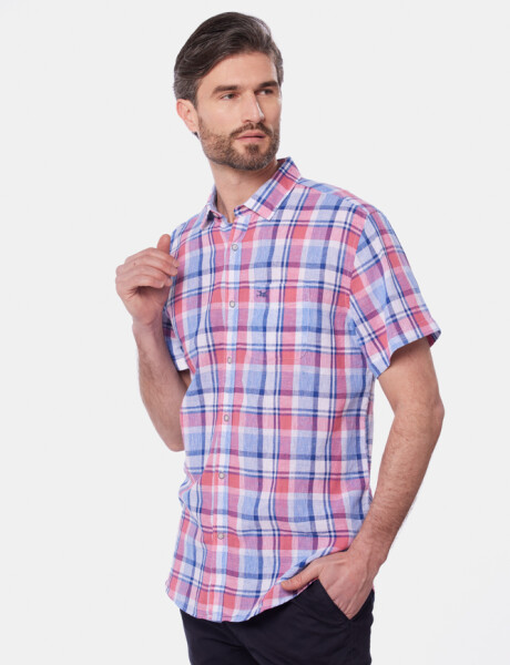 CAMISA DE LINO Rosado