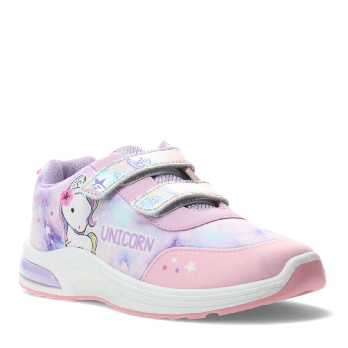 Championes Infantiles Footy Unicornio c/Luces - Rosa - Lila 