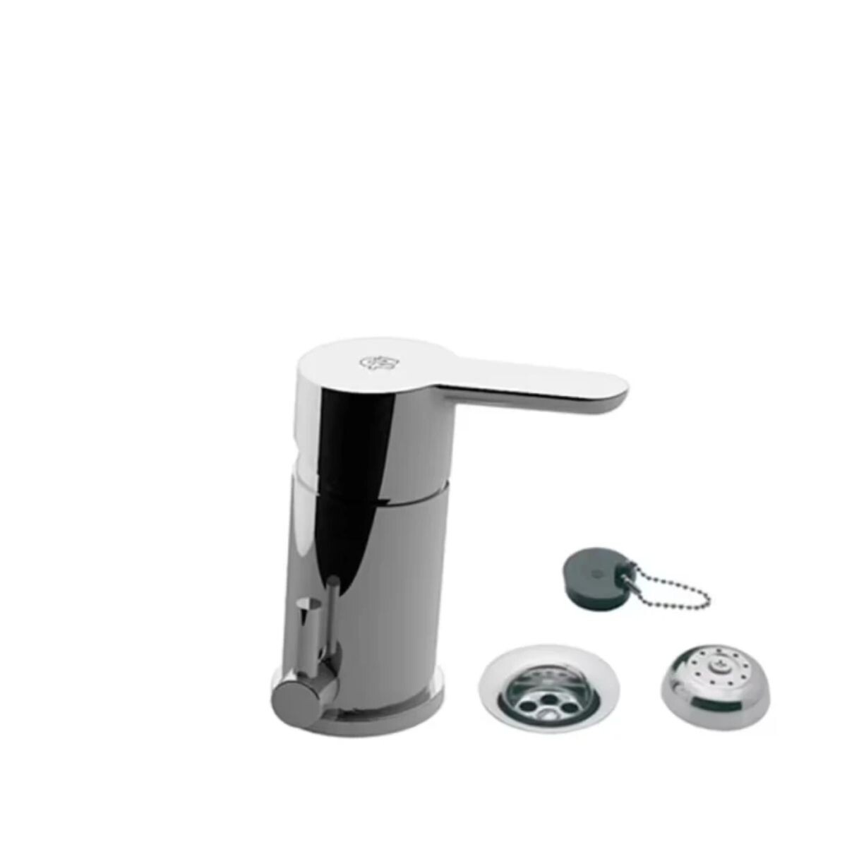 Grifería De Bidet Monocomando Puelo Cromado Con Transferencia 