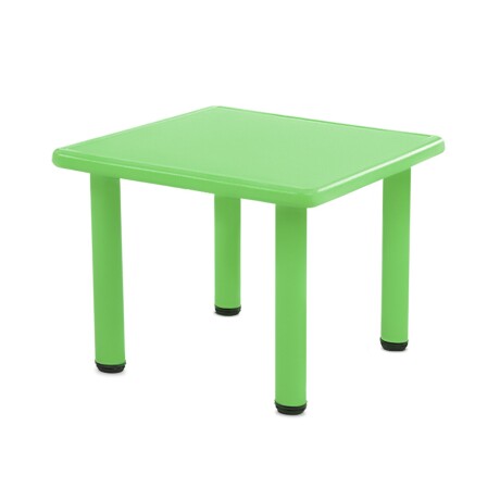 Mesa Cuadrada de Plástico y Metal para Niños 60x60cm Verde
