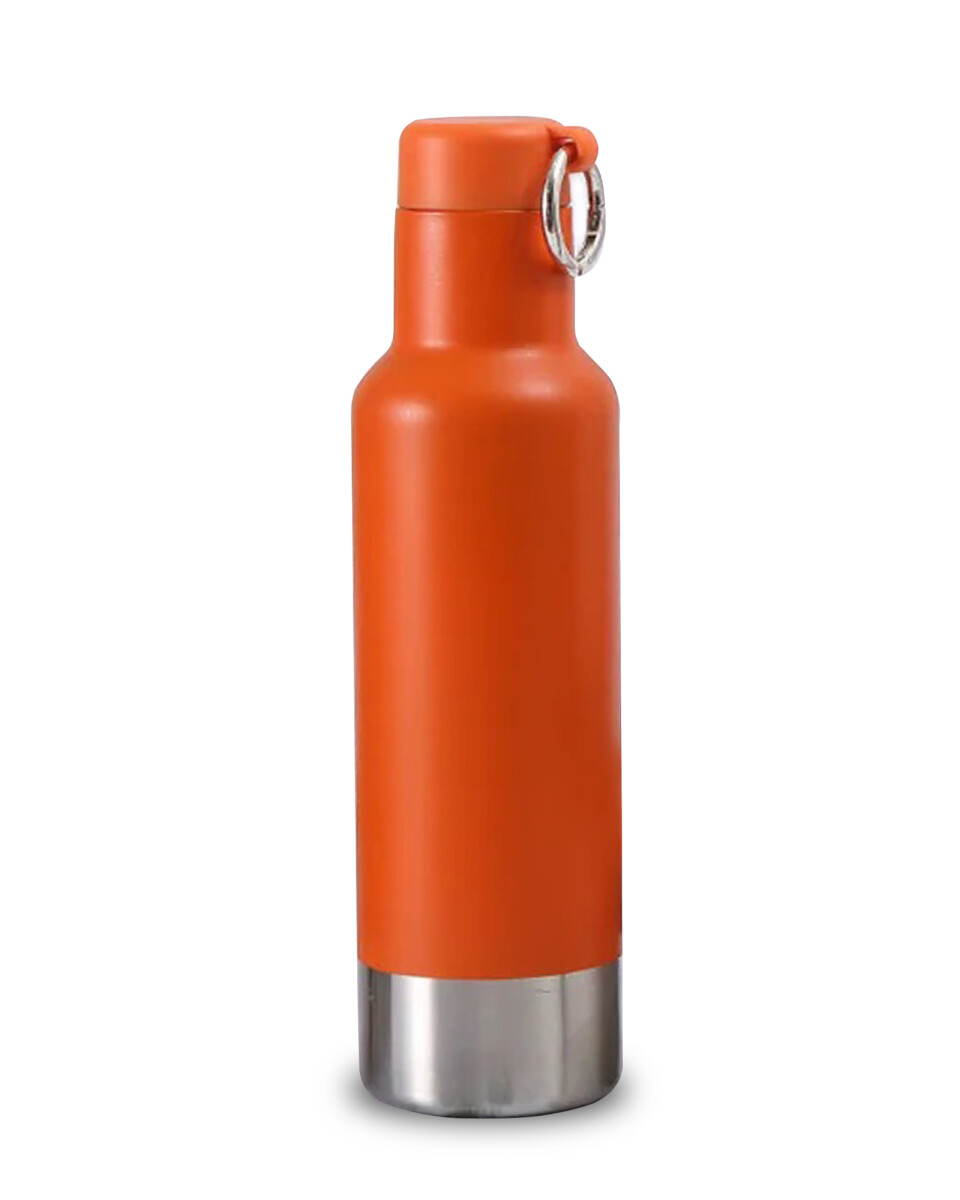 Botella Acero Termica c/Aro - 500 ml - Naranja 