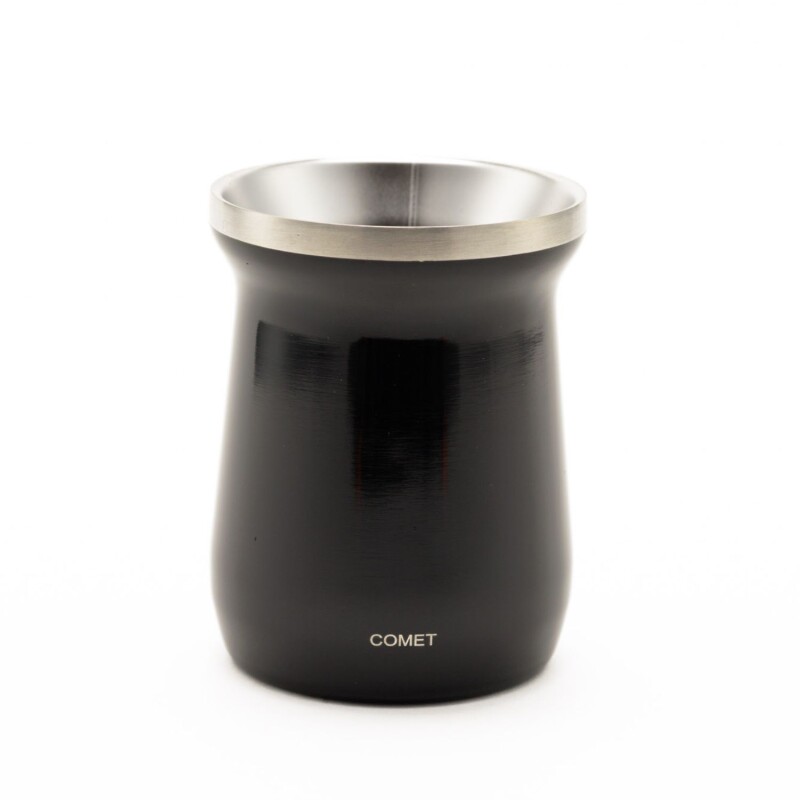 Mate Comet Amalfi 160 ml Acero Inoxidable Negro