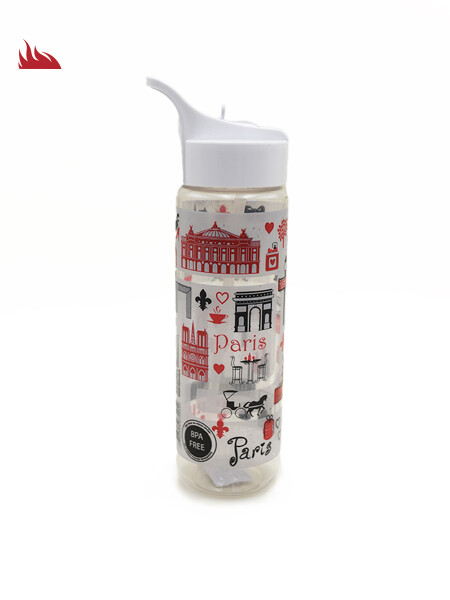 BOTELLA PET PARIS/LONDRES FLIP TOP 700ML BLANCO