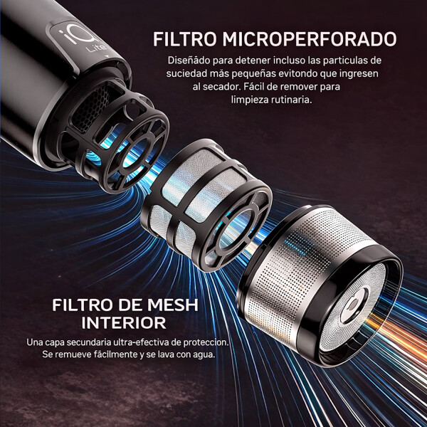 Secador De Pelo Gama Profesional Iq Lite 1600w NEGRO