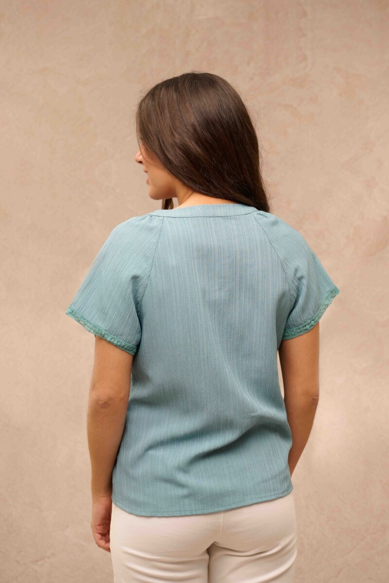 CAMISA VELA VERDE AGUA CAMISA VELA VERDE AGUA