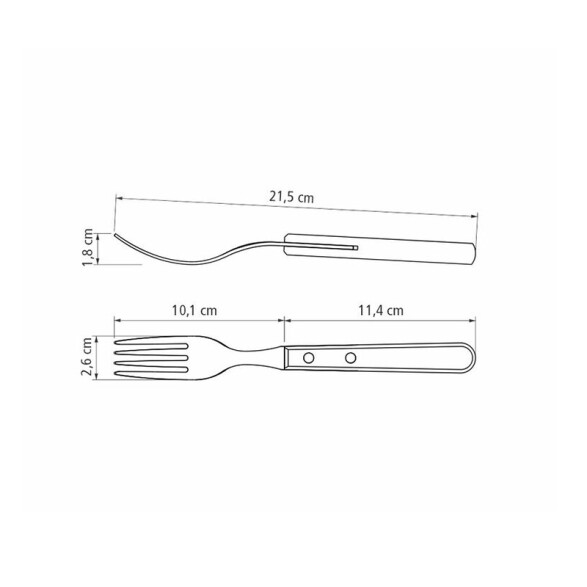 Tenedor rojo Jumbo (1 pz.) "Polywood" TN9211