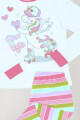 Pijama de niña unicornio multicolor Blanco