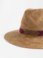 Sombrero De Punto Con Detalle Decorativo natural